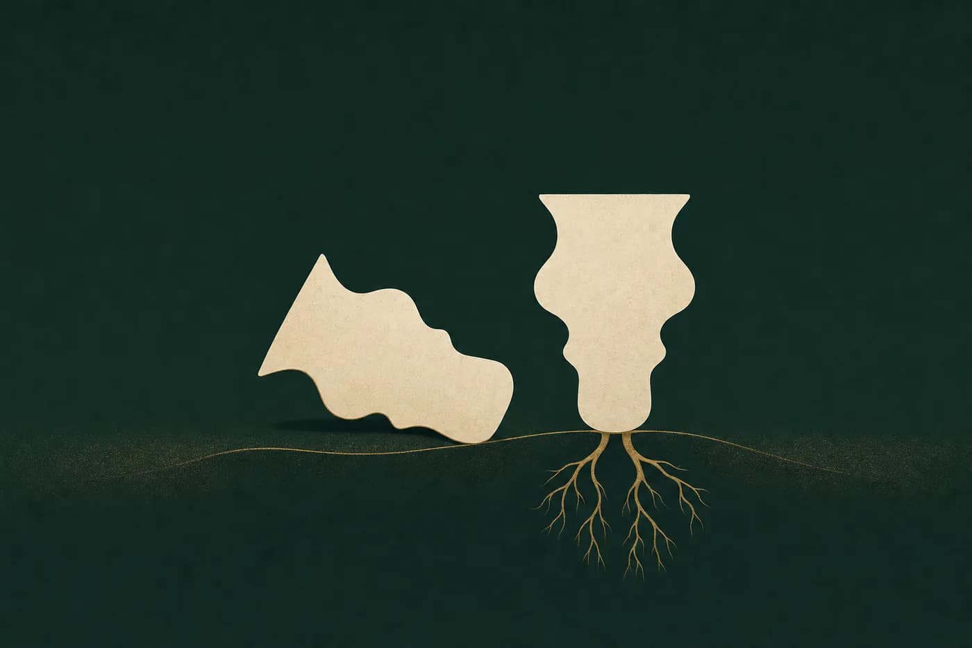 Ilustração conceitual sobre implante ou dentadura: o que pesa na decisão (porto alegre)