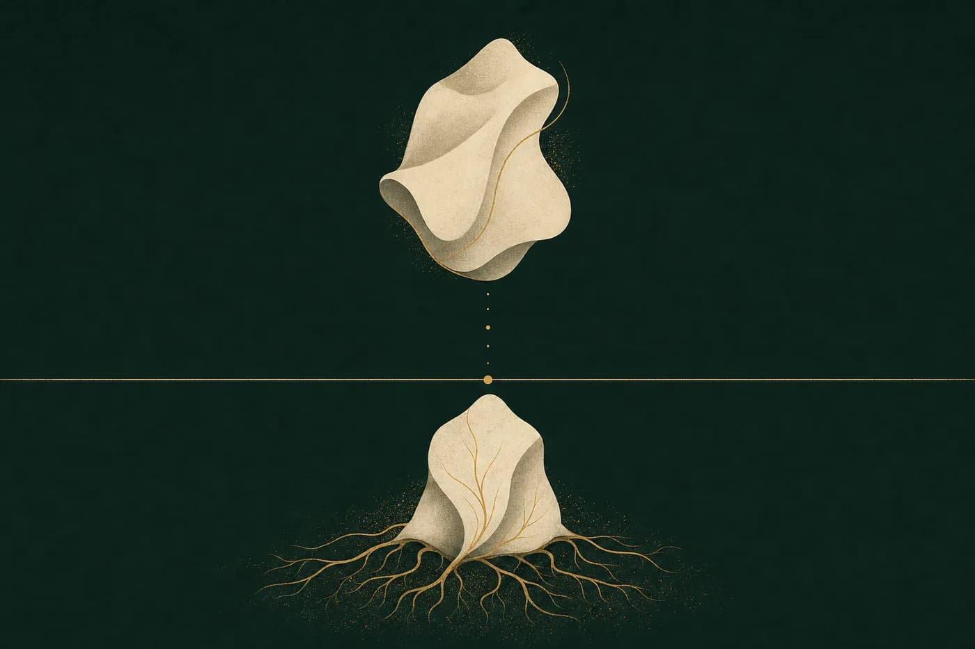 Ilustração conceitual sobre trocar a dentadura por implante: o que muda de fato