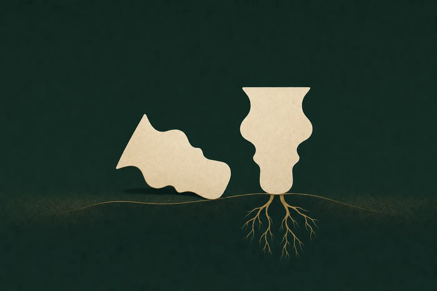 Ilustração conceitual sobre implante ou dentadura: o que pesa na decisão (porto alegre)